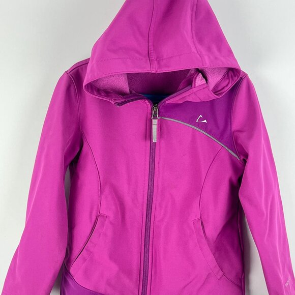 Paradox Sweater Hoodie Size M 7-8 Purple Long Sleeve Full Zip Polyester Spandex - Picture 1 of 9